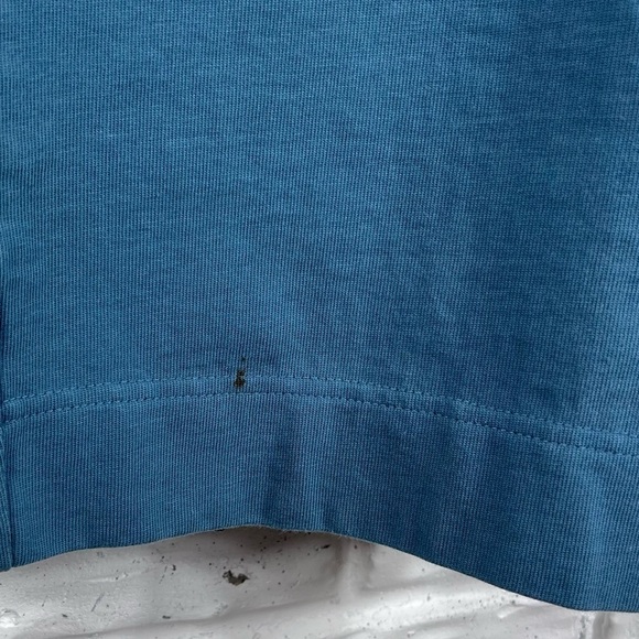 NIKE Medium Teal Cotton Pull on Cropped Wide Leg Lounge Pants - Picture 7 of 9